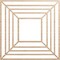 Ekena Millwork Raven Wood Fretwork Pierced Ceiling Medallion, Alder, 30"OD x 11"ID x 3/8"T CMWP30X30X0375RAAL - alternate 1